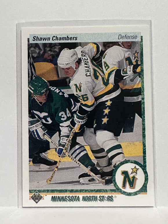 #106 Shawn Chambers Minnesota North Stars 90-91 Upper Deck Hockey Card