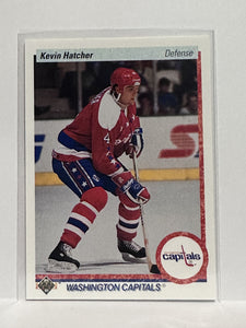 #109 Kevin Hatcher Washington Capitals 90-91 Upper Deck Hockey Card