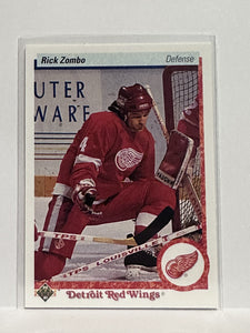 #115 Rick Zombo Detroit Red Wings 90-91 Upper Deck Hockey Card