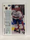 #80 Michal Pivonka Washington Capitals 90-91 Upper Deck Hockey Card