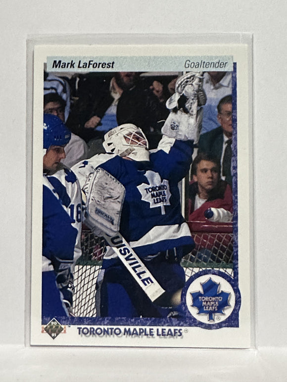 #81 Mark Laforest Toronto Maple Leafs 90-91 Upper Deck Hockey Card