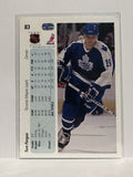 #83 Tom Fergus Toronto Maple Leafs 90-91 Upper Deck Hockey Card