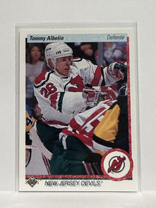 #88 Tommy Albelin New Jersey Devils 90-91 Upper Deck Hockey Card