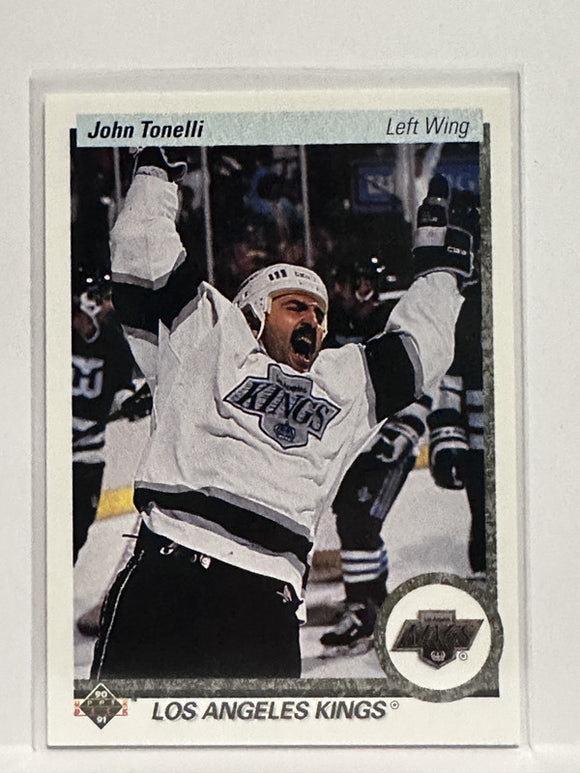 #95 John Tonelli Los Angeles Kings 90-91 Upper Deck Hockey Card