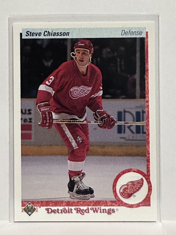 #96 Steve Chiasson Detroit Red Wings 90-91 Upper Deck Hockey Card