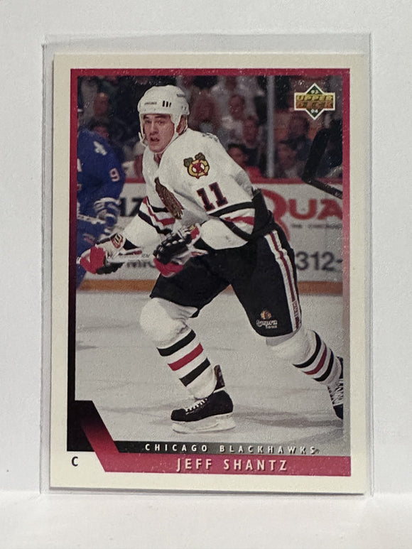 #451 Jeff Shantz Chicago Blackhawks 93-94 Upper Deck Hockey Card