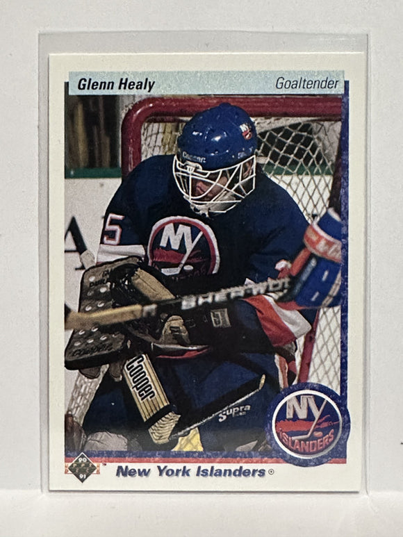 #18 Glenn Healy New York Islanders 90-91 Upper Deck Hockey Card