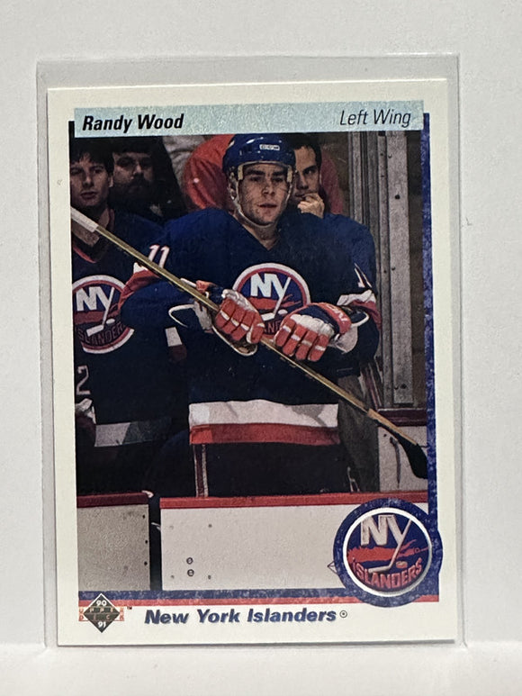 #16 Randy Wood New York Islanders 90-91 Upper Deck Hockey Card