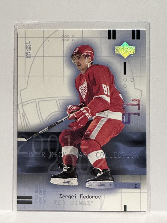 #35 Sergei Fedorov Detroit Red Wings 01-02 Upper Deck Mask Collection Hockey Card