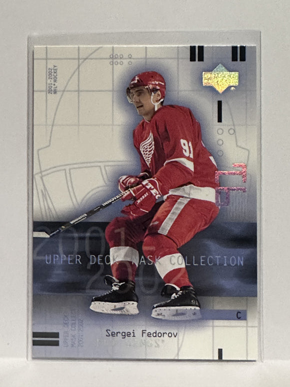 #35 Sergei Fedorov Detroit Red Wings 01-02 Upper Deck Mask Collection Hockey Card