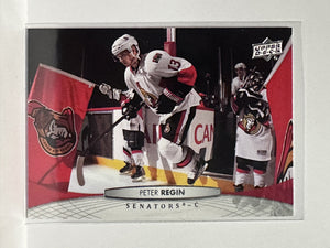 #72 Peter Regin Ottawa Senators 11-12 Upper Deck Series 1 Hockey Card