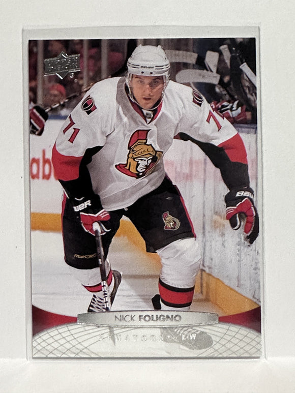 #69 Nick Foligno Ottawa Senators 11-12 Upper Deck Series 1 Hockey Card