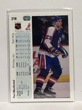 #218 Paul MacDermid Winnipeg Jets 90-91 Upper Deck Hockey Card