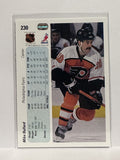 #230 Mike Bullard Philadelphia Flyers 90-91 Upper Deck Hockey Card