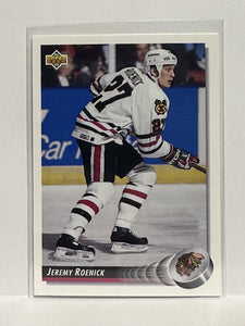 #274 Jeremy Roenick Chicago Blackhawks 92-93 Upper Deck Hockey Card