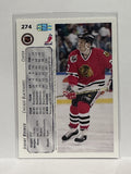 #274 Jeremy Roenick Chicago Blackhawks 92-93 Upper Deck Hockey Card