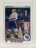 #416 Mark Hardy New York Rangers 90-91 Upper Deck Hockey Card