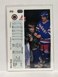 #416 Mark Hardy New York Rangers 90-91 Upper Deck Hockey Card