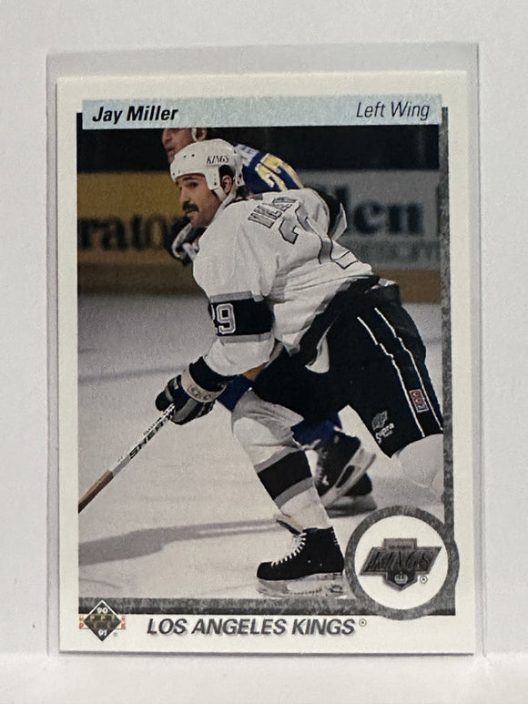 #414 Jay Miller Los Angeles Kings 90-91 Upper Deck Hockey Card