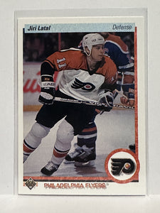 #410 Jiri Latal Philadelphia Flyers 90-91 Upper Deck Hockey Card