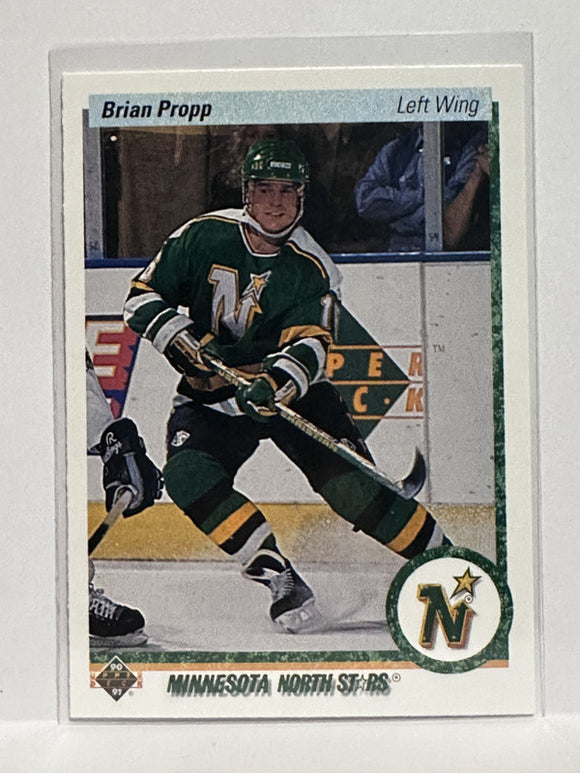 #409 Brian Propp Minnesota North Stars 90-91 Upper Deck Hockey Card