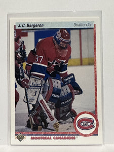 #408 J.C. Bergeron Montreal Canadiens 90-91 Upper Deck Hockey Card