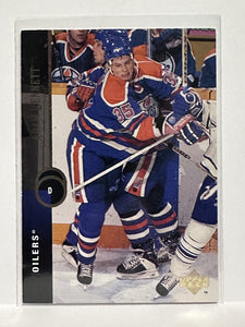 #202 Adam Bennett Edmonton Oilers 94-95 Upper Deck Hockey Card