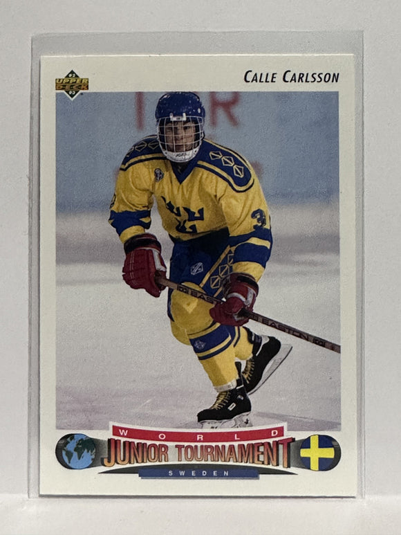 #228 Calle Carlsson Sweden 92-93 Upper Deck Hockey Card