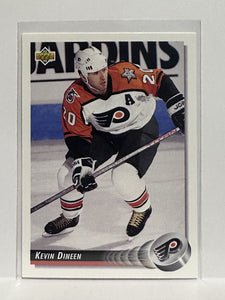 #256 Kevin Dineen Philadelphia Flyers 92-93 Upper Deck Hockey Card