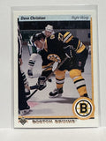 #61 Dave Christian Boston Bruins 90-91 Upper Deck Hockey Card