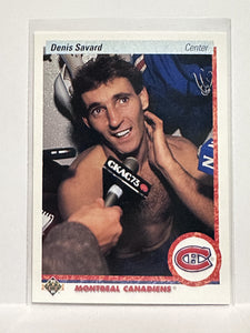 #426 Denis Savard Montreal Canadiens 90-91 Upper Deck Hockey Card