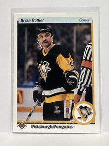 #425 Bryan Trottier Pittsburgh Penguins 90-91 Upper Deck Hockey Card