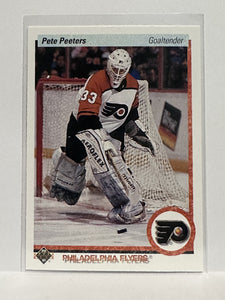 #424 Pete Peters Philadelphia Flyers 90-91 Upper Deck Hockey Card