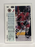 #422 Chris Chelios Chicago Blackhawks 90-91 Upper Deck Hockey Card