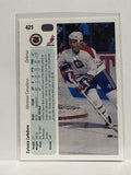 #421 Sylvain Lefebvre Montreal Canadiens 90-91 Upper Deck Hockey Card