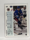 #420 Ray Sheppard New York Rangers 90-91 Upper Deck Hockey Card