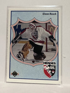 #507 Glenn Resch Heroes NHL 90-91 Upper Deck Hockey Card