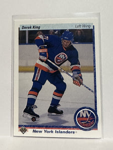 #407 Derek King New York Islanders 90-91 Upper Deck Hockey Card