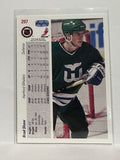 #297 Brad Shaw Hartford Whalers 91-92 Upper Deck Hockey Card