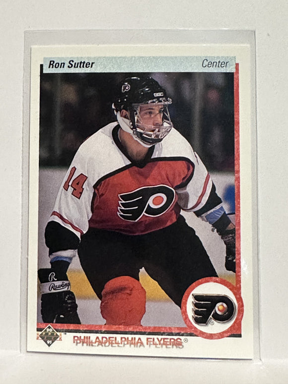 #68 Ron Sutter Philadelphia Flyers 90-91 Upper Deck Hockey Card