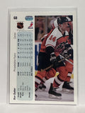 #68 Ron Sutter Philadelphia Flyers 90-91 Upper Deck Hockey Card