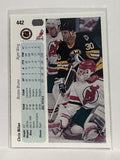 #442 Chris Nilan Boston Bruins 90-91 Upper Deck Hockey Card