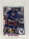 #440 Kris King New York Rangers 90-91 Upper Deck Hockey Card