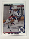 #437 Normand Rochefort New York Rangers 90-91 Upper Deck Hockey Card