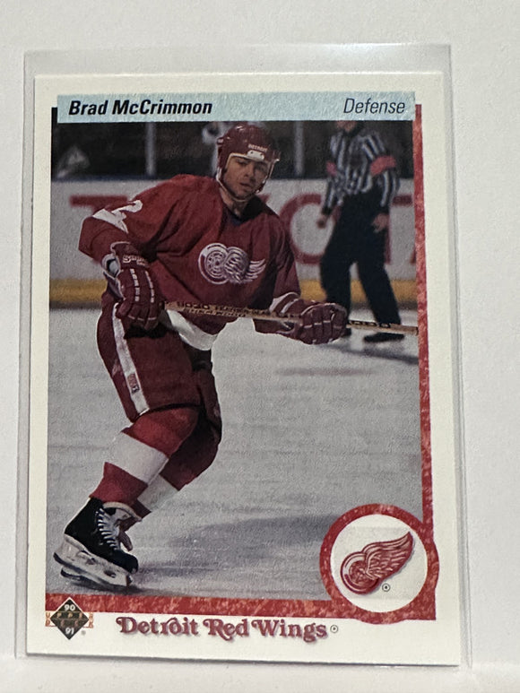 #430 Brad McCrimmon Detroit Red Wings 90-91 Upper Deck Hockey Card