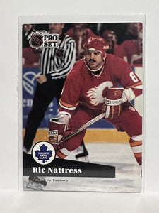 #363 Ric Nattress Calgary Flames 91-92 Pro Set Hockey Card