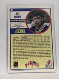 #41 Randy Gregg Quebec Nordiques 90-91 Score Hockey Card