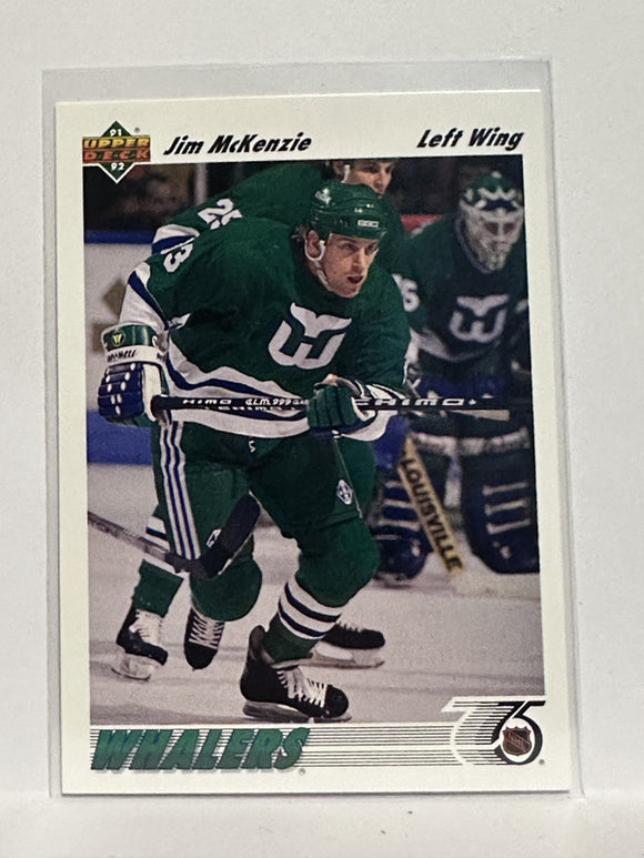 #494 Troy Loney Hartford Whalers 91-92 Upper Deck Hockey Card