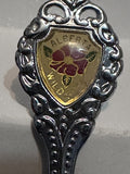 Edmonton Alberta Wild Rose  Souvenir Spoon