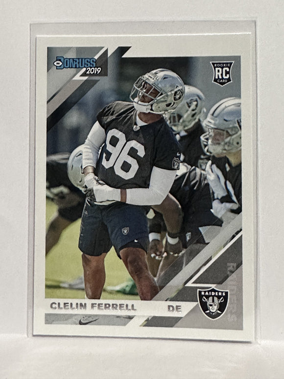 #254 Clelin Ferrell RC Oakland Raiders 2019 Donruss Football Card